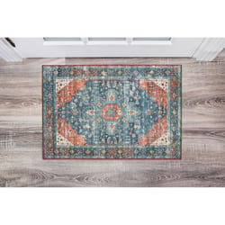 Linon Home Decor Homcy 2 ft. W X 3 ft. L Multi-Color Traditional Polyester Area Rug