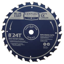 Century Drill & Tool Contractor Series 8-1/4 in. D Carbide Combination Saw Blade 24 teeth 1 pc