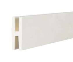 Deckorators 0.74 in. W X 8 ft. L White Plastic H-Channel