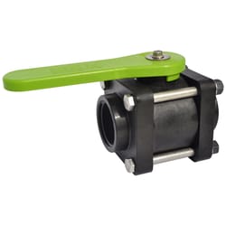 Green Leaf 1 in. Polypropylene FNPT Ball Valve Full Port