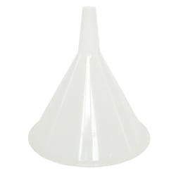 Harold Import White Plastic 8 oz Funnel