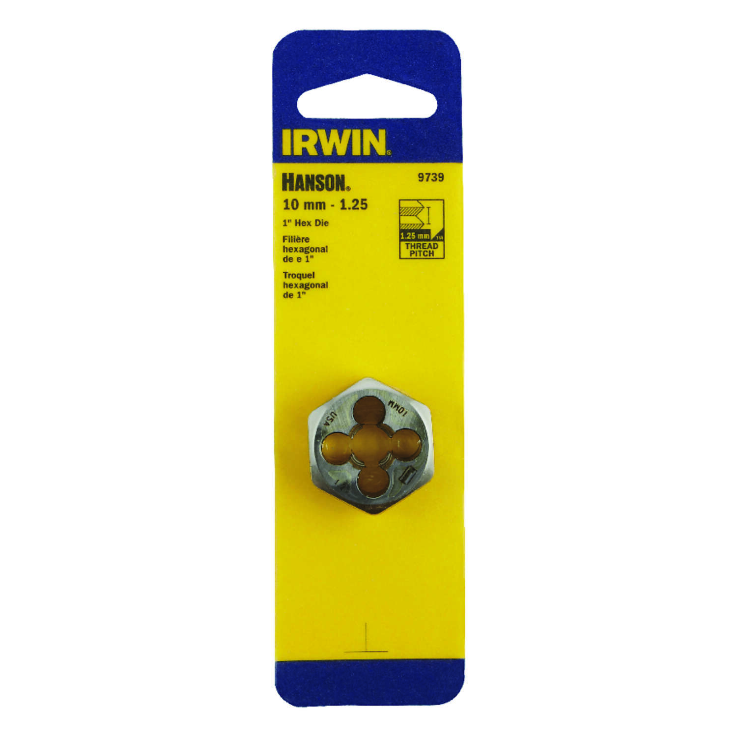 Irwin 6952 M14 X 2.0 Metric 1.4" Hex Rethread Die 14MM Carbon Steel USA RH 