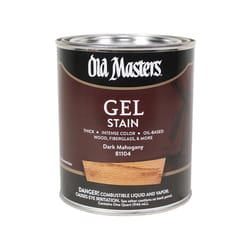 Old Masters Semi-Transparent Dark Mahogany Oil-Based Alkyd Gel Stain 1 qt