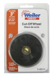 Weiler Vortec 3 in. D X 3/8 in. Aluminum Oxide Cut-Off Wheel 1 pc