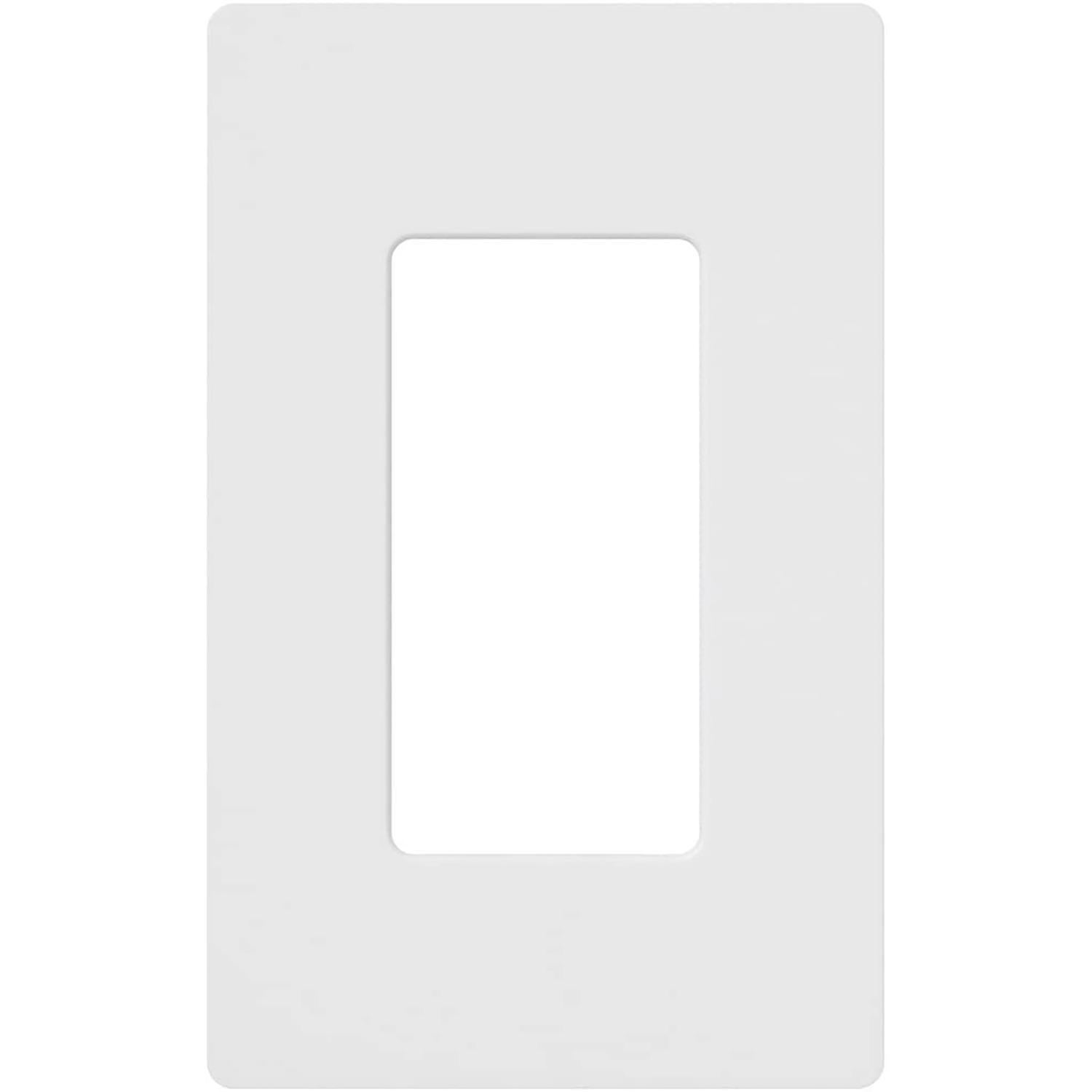 Photos - Socket Lutron Claro White 1 gang Plastic Wall Plate 1 pk CW-1-WH 