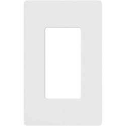 Lutron Claro White 1 gang Plastic Wall Plate 1 pk