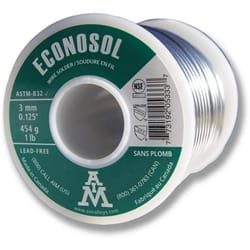 AIM Econosol 16 oz Lead-Free Solid Wire Solder 0.125 in. D Tin/Copper 97/3 1 pc