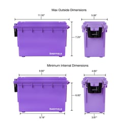 Sheffield 11.5 in. Field Box Purple