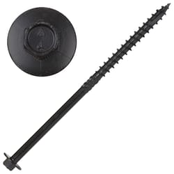 Screw Products YUKON #18 in. X 6 in. L Hex Black Steel Lag Screw 50 pk