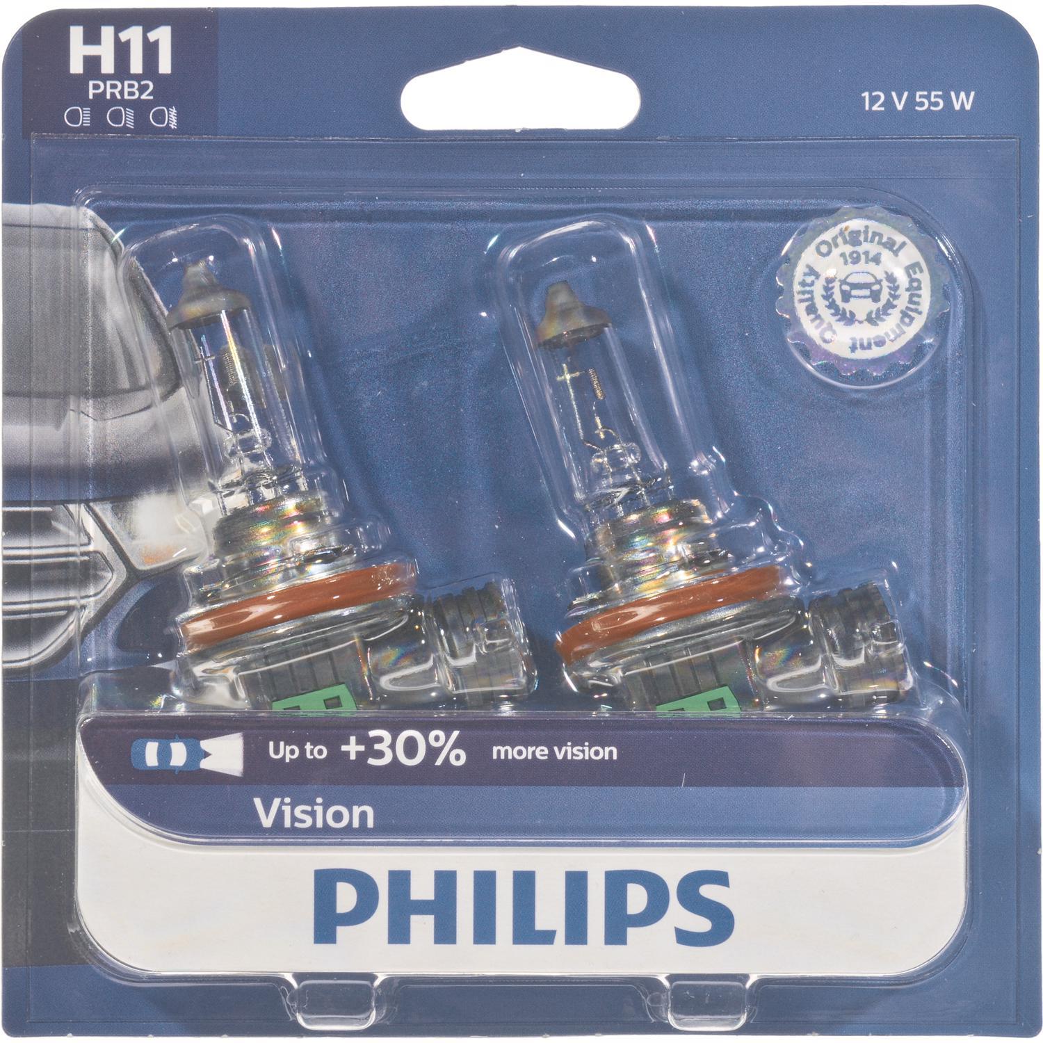 Photos - Light Bulb Philips Vision Halogen Low Beam Automotive Bulb H11PRB2 