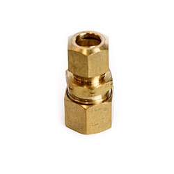 ATC 1/2 in. Compression 3/8 in. D Compression Yellow Brass Reducing Union