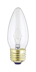 Westinghouse 25 W B11 Decorative Incandescent Bulb E26 (Medium) Warm White 2 pk