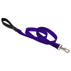 Lupine Pet Basic Solids Purple Purple Nylon Dog Leash