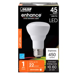 Feit R20 E26 (Medium) LED Bulb Soft White 45 Watt Equivalence 1 pk