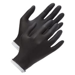 Venom Steel Nitrile Disposable Gloves Large Black Powder Free 100 pc