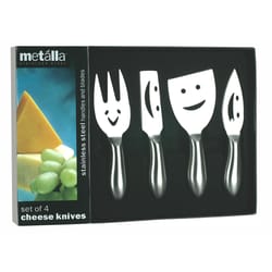 Prodyne Metalla 2-1/2 in. L Stainless Steel Cheese Knife Set 4 pc