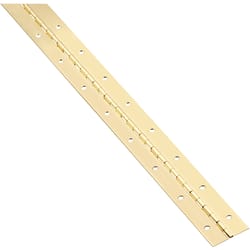 National Hardware 30 in. L Brass-Plated Continuous Hinge 1 pk