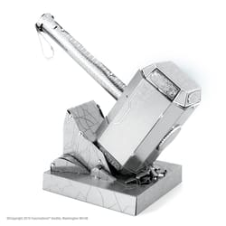 Fascinations Metal Earth Mjolnir Thor's Hammer 3D Model Kit Gray/Silver