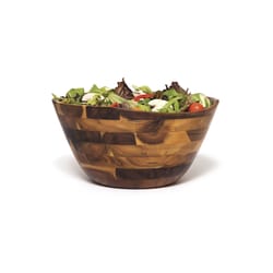 Lipper International Natural Acacia Wood Contemporary Wavy Rim Bowl 1 pc