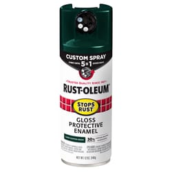 Rust-Oleum Stops Rust Custom Spray 5-in-1 Gloss Dark Hunter Green Spray Paint 12 oz