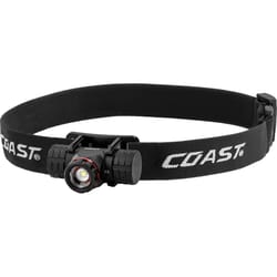 Coast XPH25R 400 lm Black LED Head Lamp CR123 Battery
