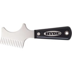 Hyde 2-1/2 in. W X 7 in. L Black Stainless Steel Brush and Roller Cleaners