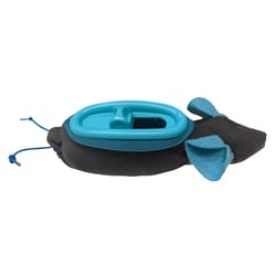 Spot Doc & Phoebe The Hunting Snacker Black/Blue Mouse Plastic Pet Feeder For Cats