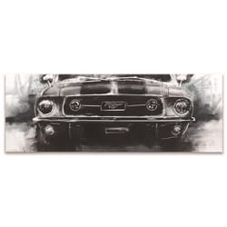 Open Road Brands 12.75 in. H X 1 in. W X 35.73 in. L Gray Canvas Wall Decor