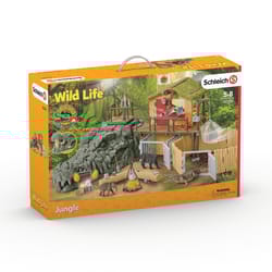 Schleich Wild Life Croco Jungle Research Station Toy Multicolored