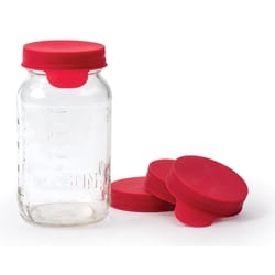 RSVP International Endurance Red Silicone Jar Covers