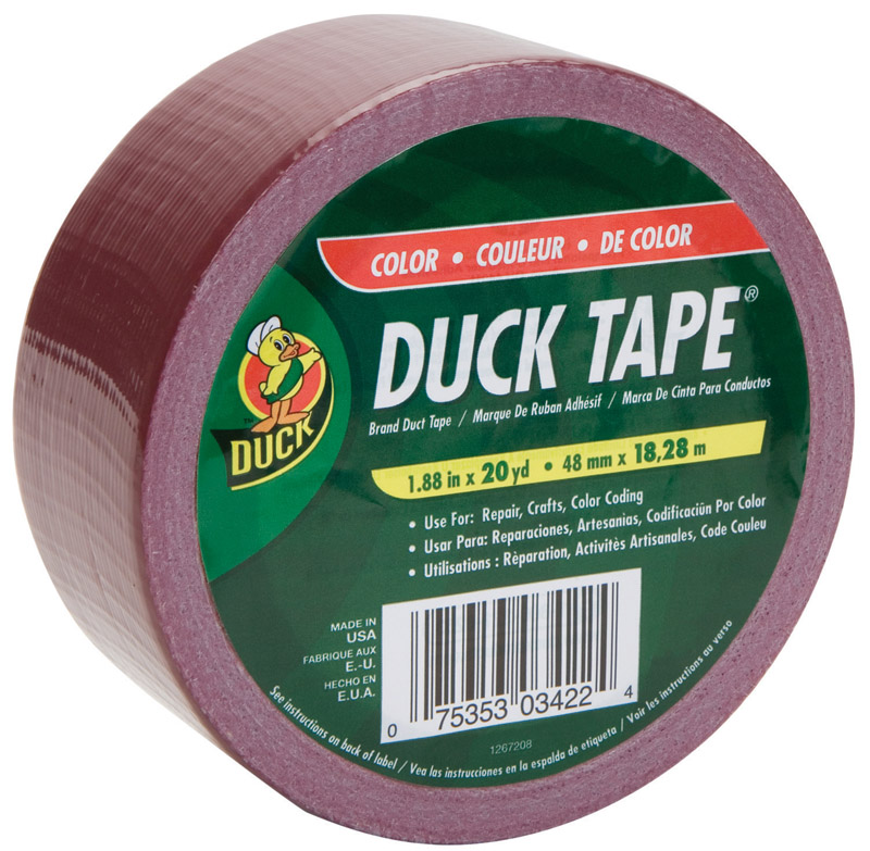x 20 yd. L Maroon Solid Duct Tape 