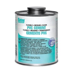Oatey Clear Cement For Flexible PVC 4 oz