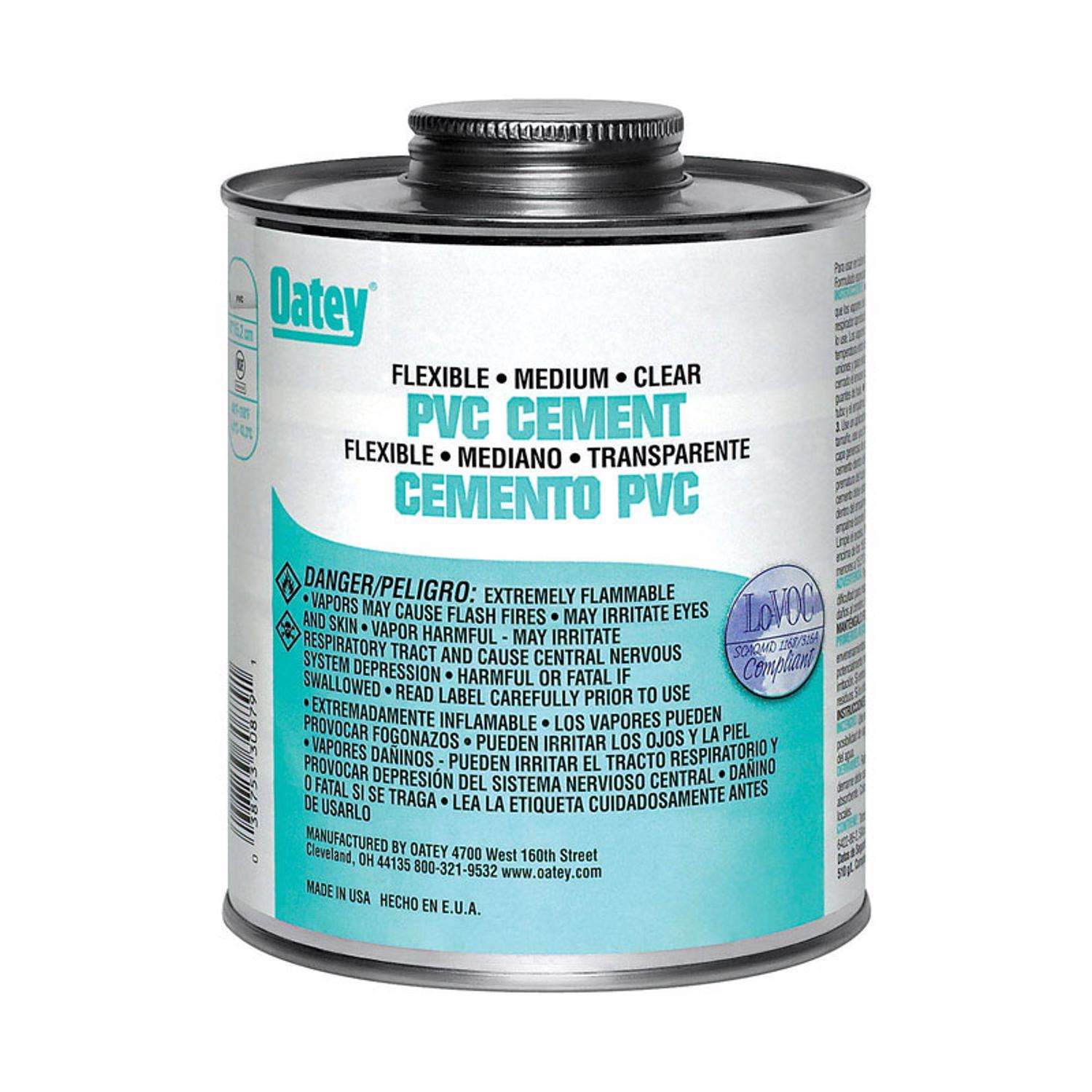Oatey Clear Cement For Flexible PVC 4 oz Ace Hardware