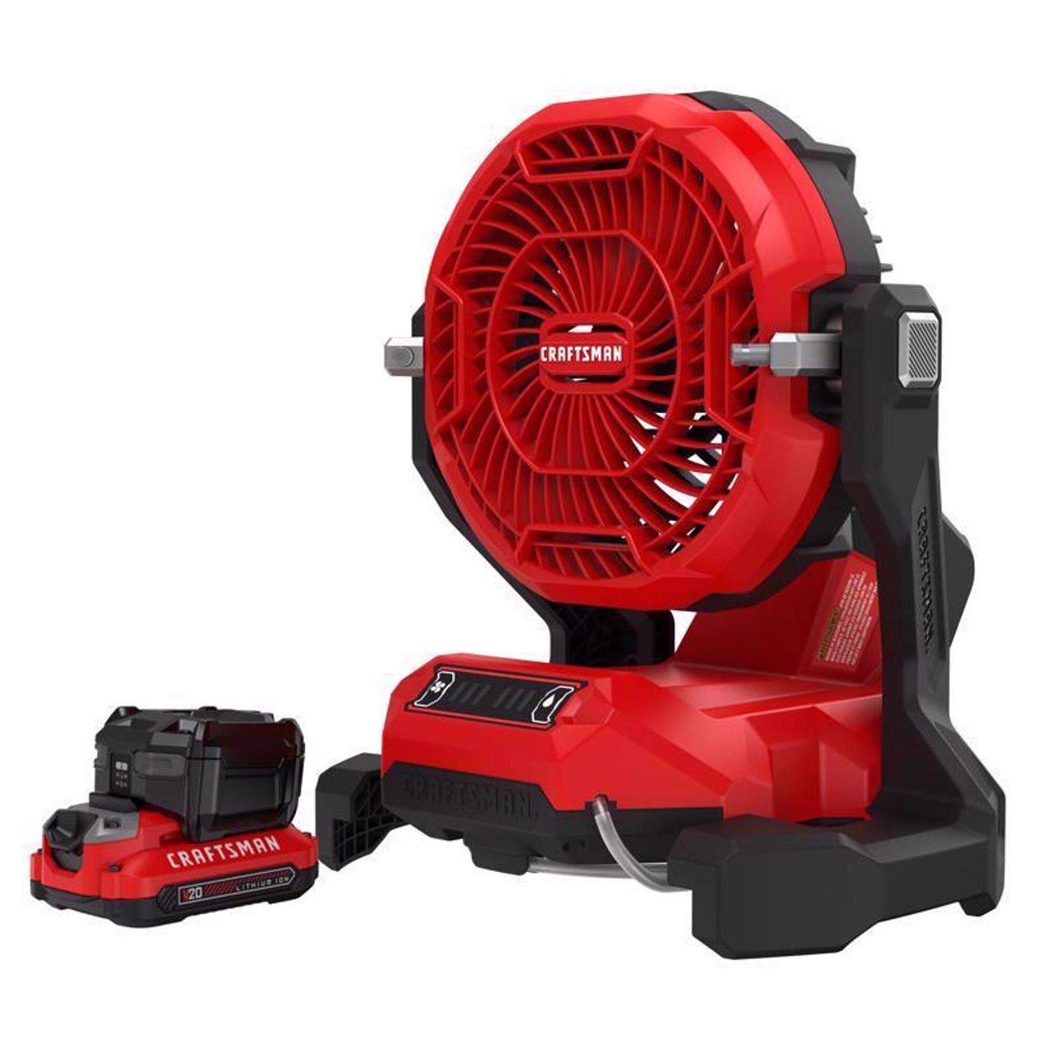 Craftsman V20 10 in. H 3 speed Misting Fan Ace Hardware