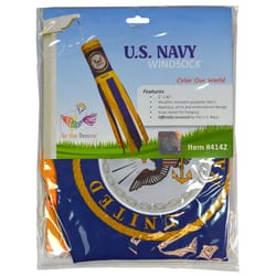 In The Breeze US Navy Windsock 40 in. H X 6 in. W