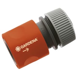 Gardena 5/8 in. Plastic Threaded Male Hose End Repair Connector with Water Stop