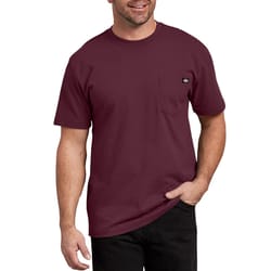 Dickies M Short Sleeve Burgundy Tee Shirt