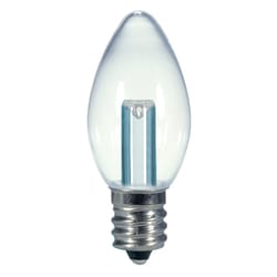 Satco C7 E12 (Candelabra) LED Bulb Warm White 7 W 1 pk