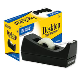 Bazic Products 3/4 in. W X 6.54 in. L Desktop Tape Dispenser Black