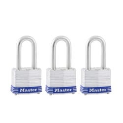 Master Lock 3-3/16 in. H X 1-9/16 in. W X 27/32 in. L Steel 4-Pin Cylinder Exterior Padlock