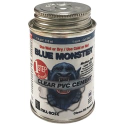 Blue Monster Clear Cement For PVC 4 oz