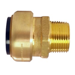 Apollo Tectite Push to Connect 1 in. CTS in to X 3/4 in. D MNPT Brass Adapter
