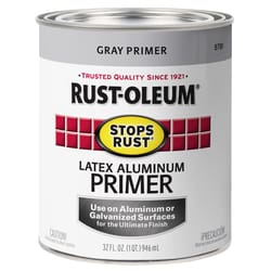 Rust-Oleum Stops Rust Gray Flat Water-Based Acrylic Primer 1 qt
