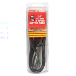 Dial Black Plastic Motor Cord