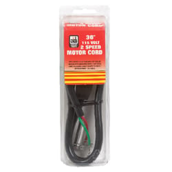 Dial Black Plastic Motor Cord