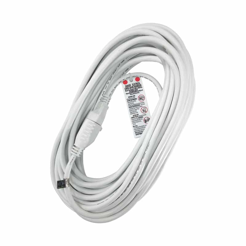 Ace Outdoor 50 ft. L White Extension Cord 16/3 SJTW Ace Hardware