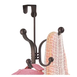 iDesign York Lyra Brown Steel Over-the-Door Hook