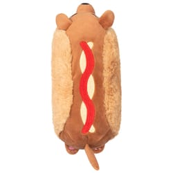 Squishable Snugglemi Snackers Dachshund Hot Dog Plush Toy Brown