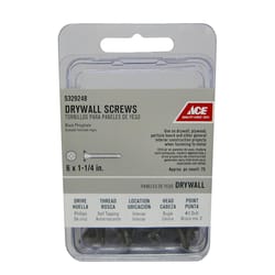 Ace No. 6 wire X 1-1/4 in. L Phillips Drywall Screws 75 pk