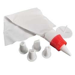 R&M International Decorator Orange/White Nylon/Plastic Icing Set